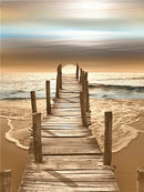 5D DIY Diamond Painting Landscape Sunset Sea Kit Full Drill Embroidery Scenery Mosaic Art Picture of Rhinestones Home Decor Gift