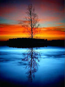 5D DIY Diamond Painting Landscape Sunset Sea Kit Full Drill Embroidery Scenery Mosaic Art Picture of Rhinestones Home Decor Gift