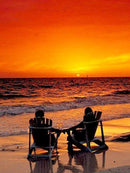 5D DIY Diamond Painting Landscape Sunset Sea Kit Full Drill Embroidery Scenery Mosaic Art Picture of Rhinestones Home Decor Gift