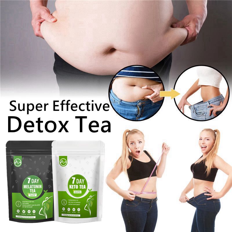 Minch Keto and Melatonin of Fat-Reducing Detoxification Tea Mild Detoxification Weight Loss Tea Fat-Reducing Help Sleep 7-day