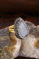 DR Stone Natural Stone Women 'S Quartz Ring 20 AR40