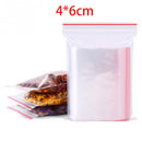 100/300/500Pcs/Pack Resealable Plastic Zip Lock Bags Clear Poly Zip lock Bag Food Storage Reclosable Vacuum Fresh Organize Bag