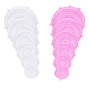 6/12Pcs Adaptable Silicone Lids Reusable Universal Food lids Cover Stretchable Washable Silicone Food Wrap Lid Kitchen Accessori