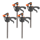 DTBD 4 Inch 2/3/4/5/10Pcs Woodworking Work Bar F Clamp Clip Set Hard Quick Ratchet Release DIY Carpentry Hand Tool Gadget