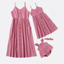 Tank Mother Daughter Dress Family Matching Clothes Look Mom Baby Mommy and Me Dresses Clothes Woman & Kid Girls Toddlers Outfits