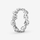 Auténtica Plata de Ley 925 princesa Tiara corona brillante amor corazón, CZ anillos para mujer compromiso joyería aniversario