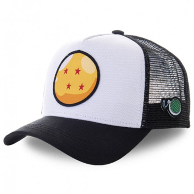 Neueste Dragon Ball &amp; Naruto Anime Mesh Cap Hot Style Patch Trucker Hat gebogene Krempe Baseballmütze Gorras Casquette Dropshipping