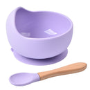 1Set Silicone Baby Feeding Bowl Tableware for Kids Waterproof Suction Bowl With Spoon Children's Dishes Kitchenware Baby Stuff