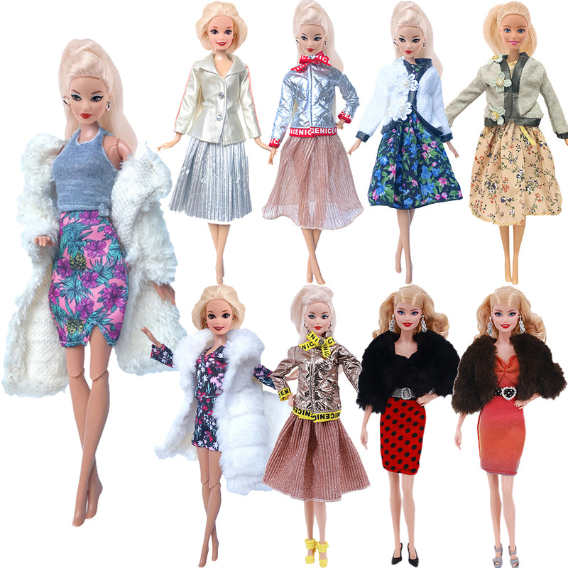Mode elegantes Barbies Kleid + 1 Schuhe Freizeitkleidung für 11,8 Zoll Barbie Kleidung Accesorios Schuhe, Spielzeug für Mädchen, Geburtstagsgeschenk