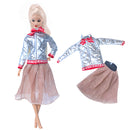 Fashion Elegant Barbies Dress + 1 Shoes Casual Wear For 11.8 Inch Barbie Clothes Accesorios Shoes,Toys For Girls,Birthday Gift