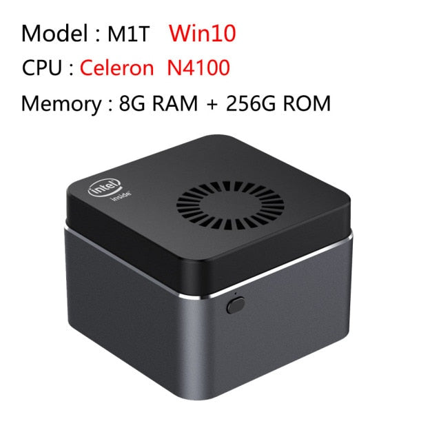 M1T Mini PC Win10 Linux Celeron N4100 /J4125 8G RAM 128G/256G/512G/IT ROM USB3.0 BT4.2 Dual WIFI 2.4G + 5.8G Mini computadora