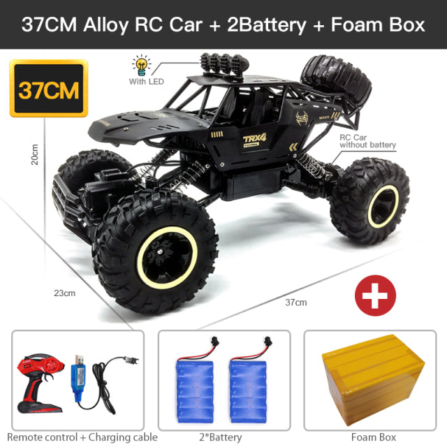 ZWN 1:12 / 1:16 4WD RC Auto mit LED-Leuchten 2.4G Funkfernsteuerung Autos Buggy Geländewagen Jungen Spielzeug für Kinder