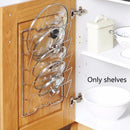1Pcs Kitchen Accessories Stainless Steel Pot Lid Shelf Kitchen Organizer Pan Cover Lid Rack Stand  Holder Dish Rack