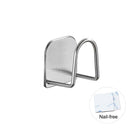Kitchen Organizer Stainless Steel Sponge Storage Holder Self Adhesive Sink Soap Drain Drying Rack Bathroom Wall Hook Accessories