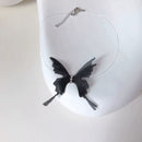 Sexy Black Lace Butterfly Chokers Necklaces For Women Summer Fashion White Transparent Chocker Club Party Jewelry New