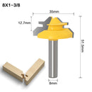 45 Degree Lock Miter Router Bit 6 to 1/2 Shank Woodworking Tenon Milling Cutter Tool Drilling Milling For Wood Carbide Alloy