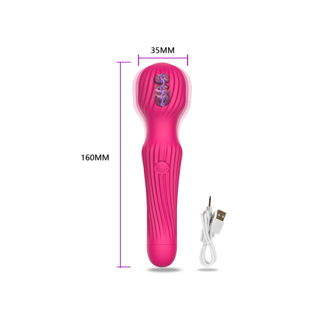 18 Geschwindigkeit Leistungsstarker Dildo Vibrator AV Zauberstab G-Punkt Massagegerät Sexspielzeug Für Frauen Paar Klitoris Stimulator Waren für Erwachsene 18