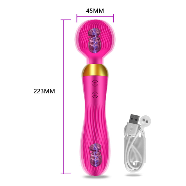 18 Speed Powerful Dildo Vibrator AV Magic Wand G-Spot Massager Sex Toy For Women Couple Clitoris Stimulator Goods for Adults 18