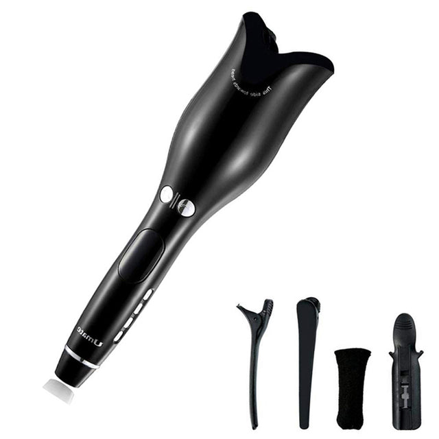 Portable Curling Iron Automatic Hair Curler Electric Ceramic Heating LCD Display Rotate Wave Styler Curling Iron Machine