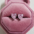 2021 New Arrival Fashion Luxury 925 Sterling Silver Pink CZ Drop Stud Earing  For Women Valentine's Day Gift Z5