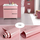 Película decorativa DIY blanca perla, papel de pared autoadhesivo de PVC, pegatinas de renovación de muebles, papel tapiz impermeable para armario de cocina