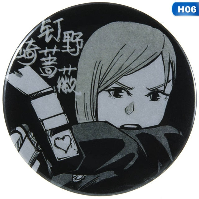 Anime Jujutsu Kaisen Brooch Badge  Yuji Itadori Fushiguro Megumi Kugisaki Nobara Satoru Toge Inumaki Pin Comicon Gift