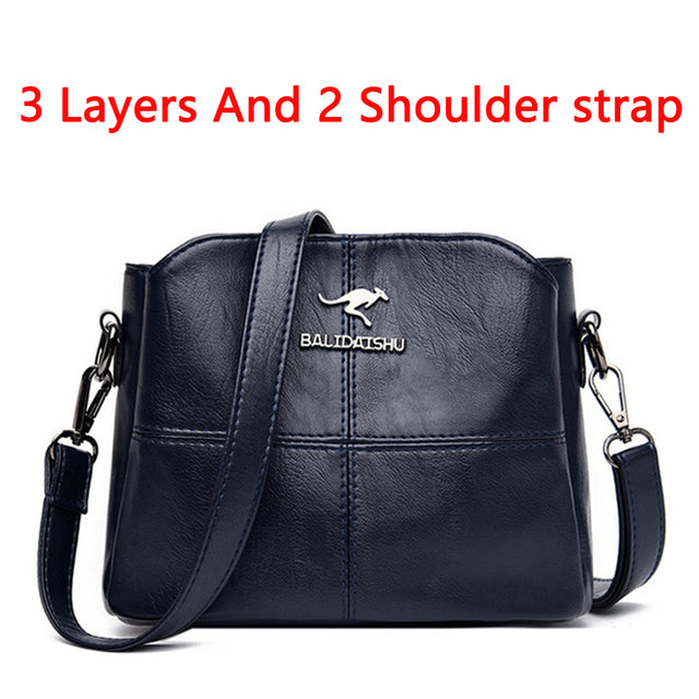Hochwertige weiche PU-Leder-Schulter-Crossbody-Beutel für Frauen 2020 neue Luxus-Handtaschen-Frauen-Taschen Designer Messenger Bag Sac