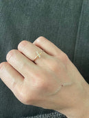 100 Uds. Anillo apilable de barra brillante para mujer, joyería de plata, circonita cúbica transparente, regalo de compromiso de boda