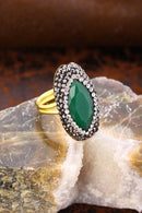 DR STONE NATURAL STONE JADE RING 20 AR35