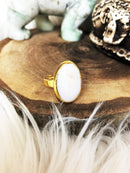 Dr Stone Natural Stone Women 'S Pearl Stone Ring DSN6