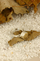 Dr Stone Natural Stone Women Hematite Rice Above Micron Silver Plated Ring Z121AR213