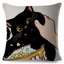 Pillows Cover Funny Love Kiss Cute Cat Cases for Sofa Home Car Cushion Cover Pillow Covers Decor Cartoon Sofa Pillowcase 45x45cm