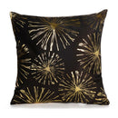Gold Black Christmas Pillow Cover Living Room Decorative Pillowcases Cushion Couch Plaid Chair Cushion Home Cover 45*45 Cm