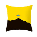 Style Geometric Yellow Pillowcases Decorative Cushion For Sofa DIY Printed Pillow Chair Car Cushion Christmas Home 45x45cm Decor