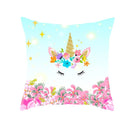 Home Cushion Cover Purple Unicorn Peach Cushion Cover 45x45cm Pillowcase Sofa Cushion Throw Decor Home Covers Pillows