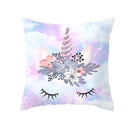 Home Cushion Cover Purple Unicorn Peach Cushion Cover 45x45cm Pillowcase Sofa Cushion Throw Decor Home Covers Pillows