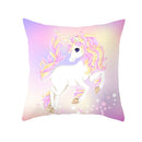 Home Cushion Cover Purple Unicorn Peach Cushion Cover 45x45cm Pillowcase Sofa Cushion Throw Decor Home Covers Pillows