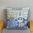 Unicorn Print Super Soft Short Plush Cushion Cover Cute Cartoon Pillow Covers 45X45 Square Pillows Cases Home Decor Pillowcase