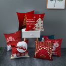 Christmas Cushion Cover Red Home Decor Sofa Pillow Case Cover Seat Car Throw Pillowcase Christmas 45*45 Pillows For Home