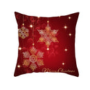 Christmas Cushion Cover Red Home Decor Sofa Pillow Case Cover Seat Car Throw Pillowcase Christmas 45*45 Pillows For Home