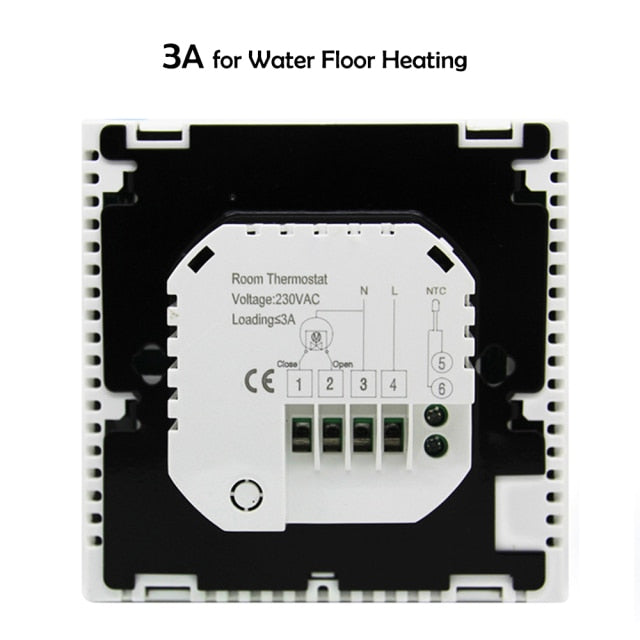 Termostato de calefacción WIFI inteligente BEOK de 220V para agua/calefacción eléctrica de suelo, suelo cálido, Control inteligente del hogar, funciona con Google Alexa