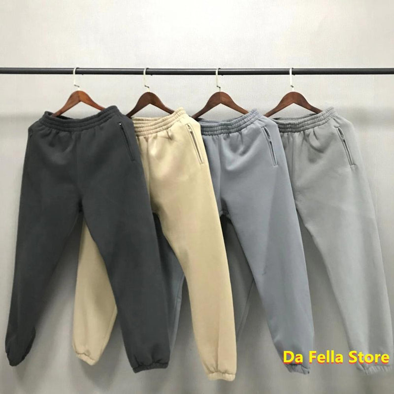 Solid SEASON 6 Sweatpants 20FW Herren Damen Kanye West Pants Velvet Cotton Season Series Hose Zipper Pocket Tag