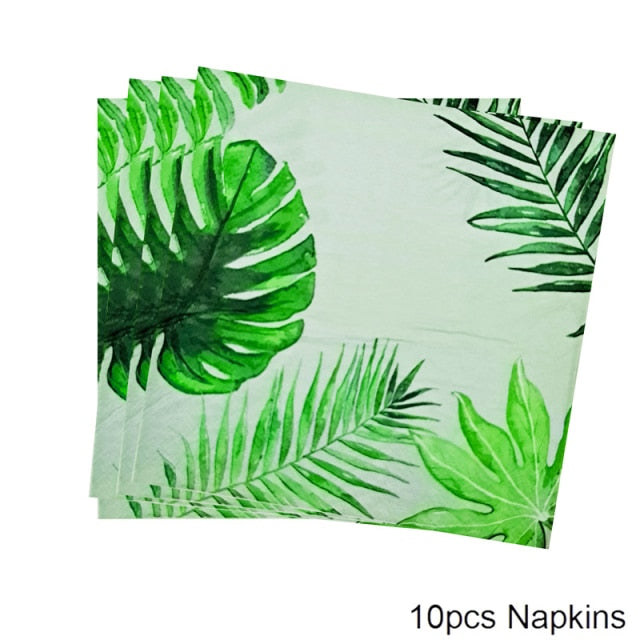 Artificial Tropical Palm Leaves Hawaiian Luau Party Summer Jungle Theme Party Decoration Wedding Birthday Home Table Decor