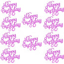 10 Uds Gittler Topper para tarta de feliz cumpleaños Bling Sparkle decoración signo Topper para tarta de feliz cumpleaños decoración de postre de cumpleaños para niña