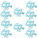 10 Uds Gittler Topper para tarta de feliz cumpleaños Bling Sparkle decoración signo Topper para tarta de feliz cumpleaños decoración de postre de cumpleaños para niña