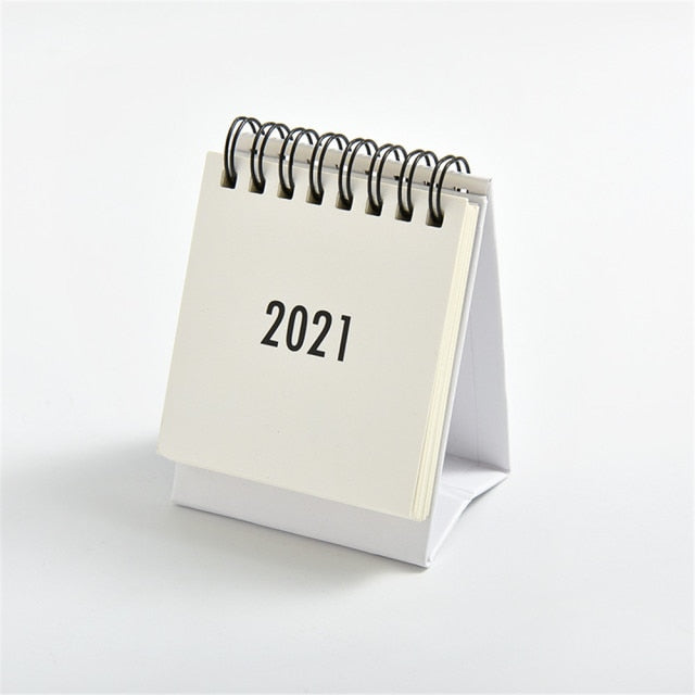 2021 2022 Simple Black White Grey Series Desktop Calendar Dual Daily Schedule Table Planner Yearly Agenda Organizer Office
