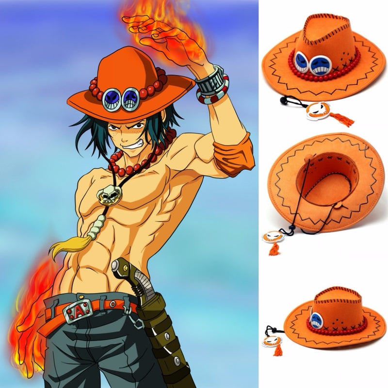 Anime D Ace Luffy Cosplay sombreros de vaquero hombres mujeres gorra de viaje Chopper Tony piratas gorras calavera juguetes disfraz Halloween sombrero