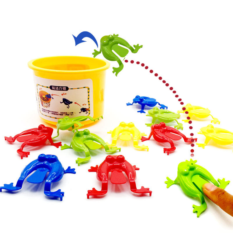 5/10 Stück Jumping Frog Bounce Zappeln Spielzeug für Kinder Neuheit Verschiedene Stressabbau Spielzeug für Kinder Geburtstagsgeschenk Party Favor