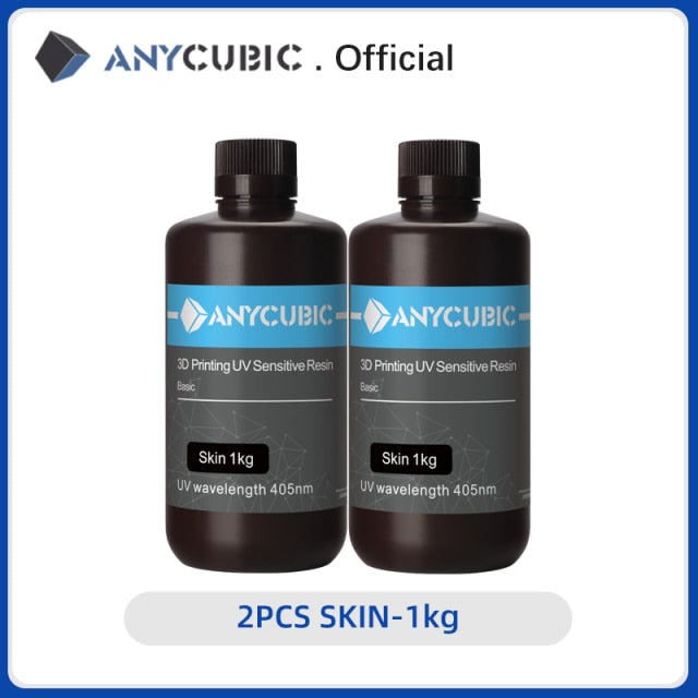 Resina UV ANYCUBIC 405nm para impresora Photon 3D Photon-S Material de impresión LCD UV sensible Normal 500 ml/1L botella de líquido