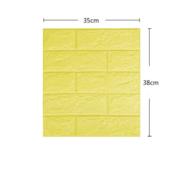 DIY Wall stickers 3D self-adhesive wallpaper Home creative TV Background foam wall brick decorative waterproof Wall Sticker